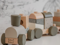 Label label stacking train en bois - Olive Green - photo 7