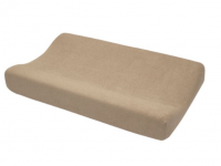 Housse de matelas à langer en éponge unie - taupe - 50x70cm - photo 7