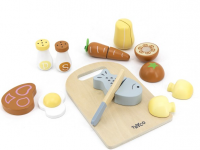 Planche à découper en bois avec aliments - photo 7