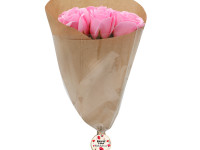 Bouquet 9 roses de savon - Merci à mon institutrice - Rose - photo 7
