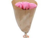 Bouquet 9 roses de savon - Merci pour cette année - Rose foncé - photo 7