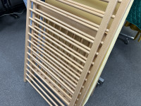 Lit en bois à barreaux bois naturel + matelas - photo 7