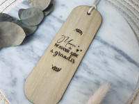 Marque-page en bois-merci de m'avoir aidé à grandir - photo 7