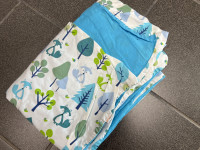 H. de couette + taie 100*135cm blanc à motif animaux turquoise - photo 7