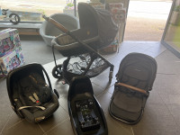 Poussette bébé confort grise trio + base isofix - photo 8