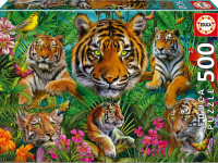 Puzzle 500 pièces Jungle des tigres - photo 7