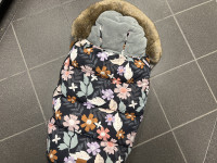 Chanceliere poussette marine à fleurs - photo 7