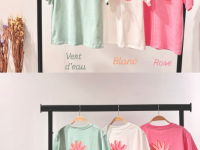 T-shirt imprimé Happy Vibes - Vert d eau - Dame - photo 7