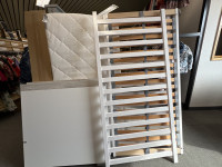 Lit Paidi blanc 70*140cm avec matelas et longerons - photo 7