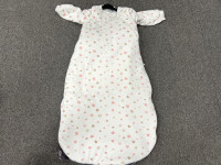 Sac de couchage 90cm blanc etoile rose - photo 7