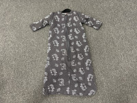 Sac de couchage 70cm anthracite à motifs blanc - photo 7