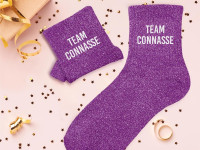Chaussettes paillettes Dame - Team Connasse - photo 7