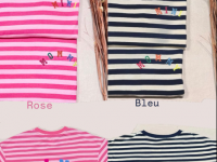 T-shirt rayé Mini -Mommy marine - photo 9