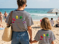 T-shirt rayé Iconic marine - Dame - photo 7