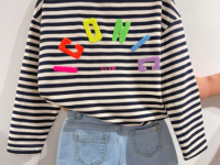 Sweat oversize rayé Iconic marine - Dame - photo 8