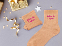 Chaussettes paillettes Dame - Reine de l apero - photo 7