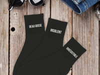 Coffret trio chaussettes Homme Beau Gosse Noir - photo 7