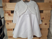 Ensemble 2pcs Robe cérémonie + bolero blanc - photo 7