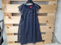 Robe marine à motif argent - photo 7