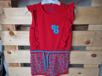 Robe rouge et turquoise - photo 7