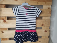 Robe blanc ligné marine - photo 7