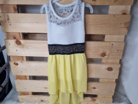 Robe haut blanc et bas tule jaune - photo 7