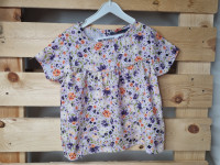 Blouse parme fleurs - photo 7