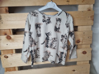 T-shirt manches longues ecru à motif - photo 7