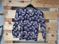 T-shirt manches longues marine fleurs - photo 7