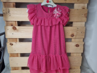 Robe framboise dentelle - photo 7