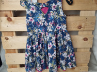 Robe marine fleurs - photo 7