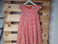 Robe orange fleurs - photo 7
