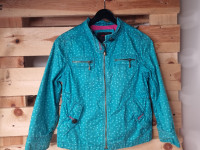 Veste turquoise à pois - photo 7