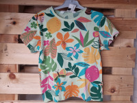 T-shirt vert fleuri multicolore - photo 7