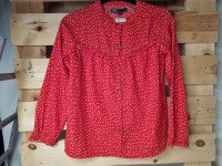 Blouse rouge à pois - photo 7