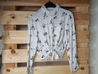 Blouse blanc à motif noir - photo 7