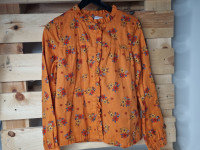Blouse orange fleurs - photo 7