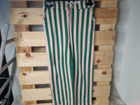 Pantalon vert ligné rose - photo 7