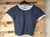 Blouse dentelle marine - photo 7