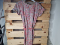 Robe taupe à motif - photo 7