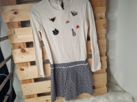 Robe ecru bas marine chamaré - photo 7