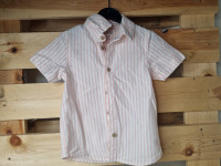 Chemise blanc ligné rose - photo 7