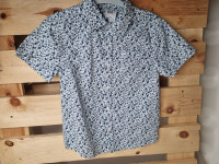 Chemise blanc fleuri bleu - photo 7