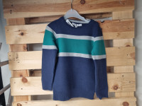 Pull marine et vert - photo 7