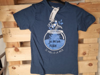 T-shirt bleu - Boutique Toup'tibou - photo 7