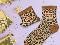 Chaussettes à paillettes Dame - Leopard Amour - photo 7
