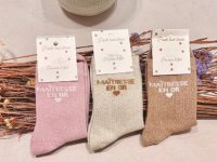 Chaussettes à paillettes - Maîtresse en OR - ass de couleur - photo 7