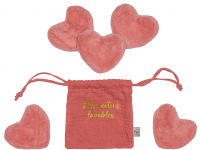Set 5 cotons coeur dans pochon -ass couleurs - photo 12