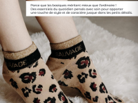 Chaussettes sneakers fantaisie lurex Poule House - ass - photo 10