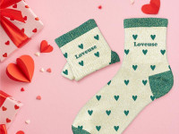 Chaussettes à paillettes Dame - Coeur Loveuse - photo 7